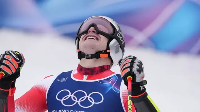 Odermatt celebrating