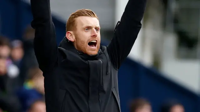 Ed Still shouts on the touchline