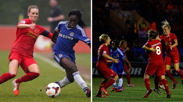 The 2014 meetings which Liverpool drew (left) and won (right)
