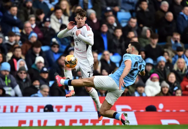 Ait-Nouri lunges into a challenge