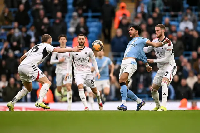 Marmoush is crowded out in midfield