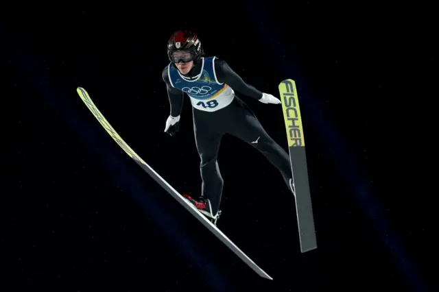 Japan's Nikaido Ren in ski jumping - men's large hill individual