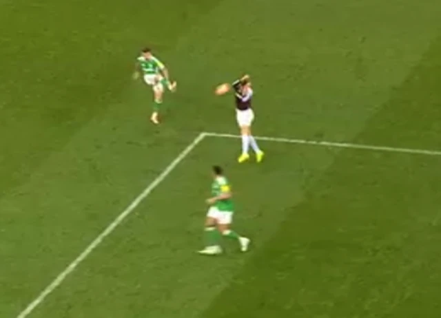 Digne handballs in the box