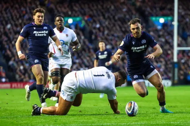 Ellis Genge fumbles
