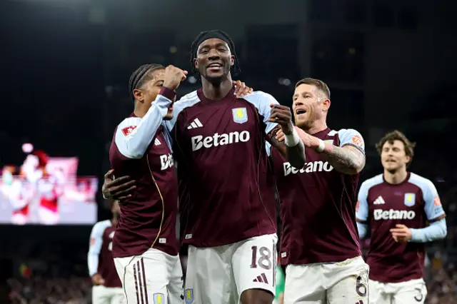 Tammy Abraham of Aston Villa celebrates