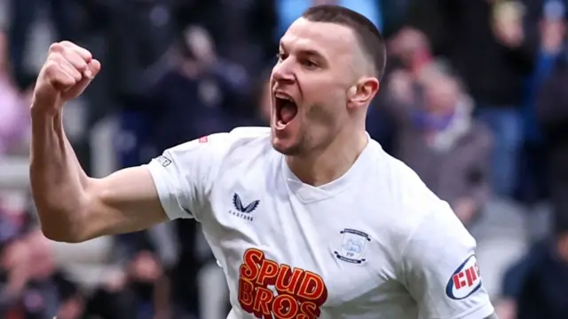 Milutin Osmajic celebrates scoring