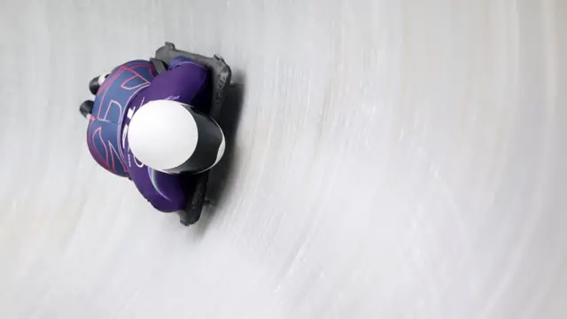 Tabby Stoecker competing in the skeleton
