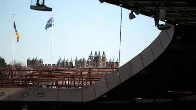 Edinburgh skyline from Murrayfield