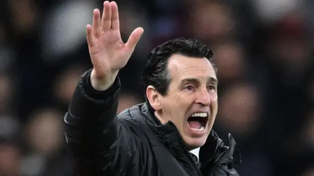 Emery shouts on the sideline