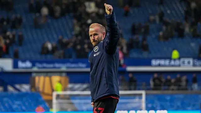 Ex Sheffield Wednesday midfielder Barry Bannan puts his thumbs up after his new club Millwall won 2-1 at Hillsborough