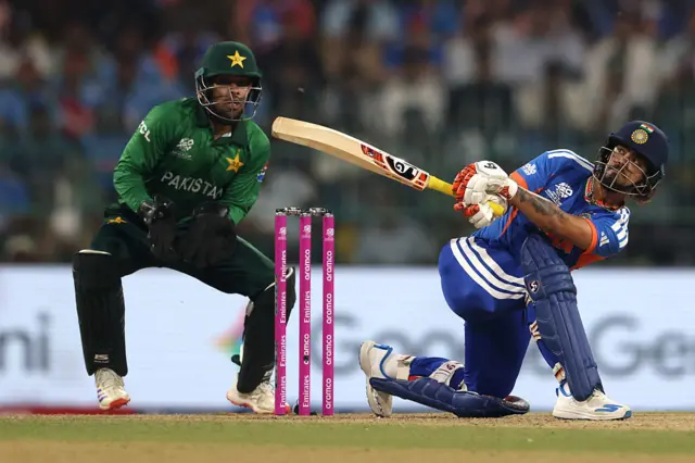 Ishan Kishan slog sweeps