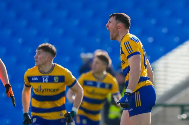 Diarmuid Murtagh celebrates a two pointer