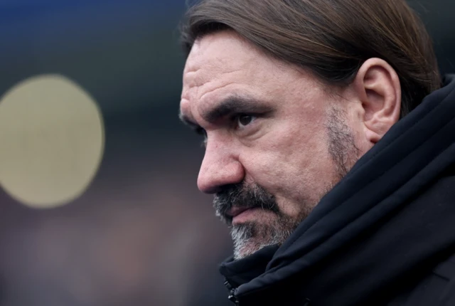 Leeds United manager Daniel Farke before the match