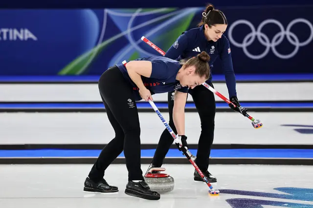 Jennifer Dodds and Rebecca Morrison in action