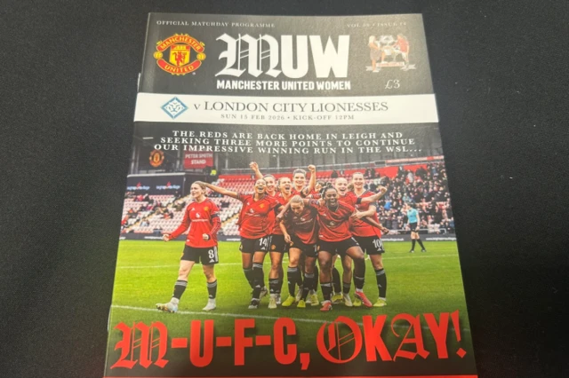 Manchester United match programme