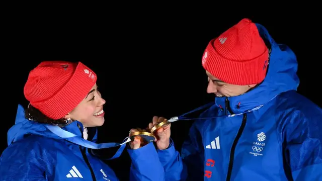 Tabby Stoecker and Matt Weston