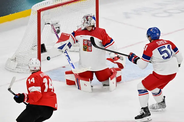 Switzerland v Czech Republic ice hockey