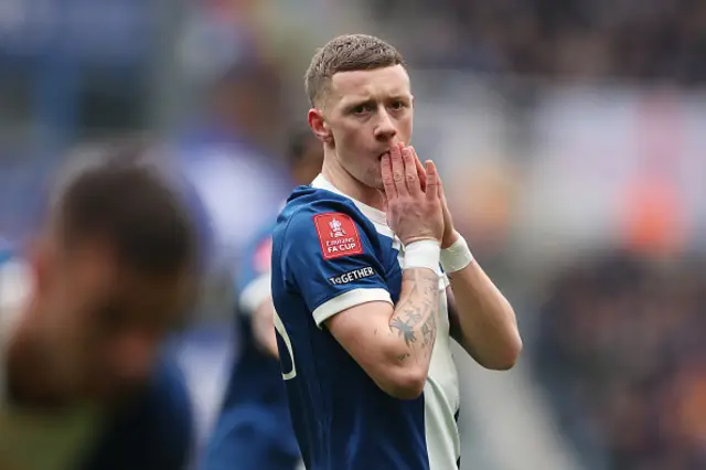 Jay Stansfield of Birmingham City reacts