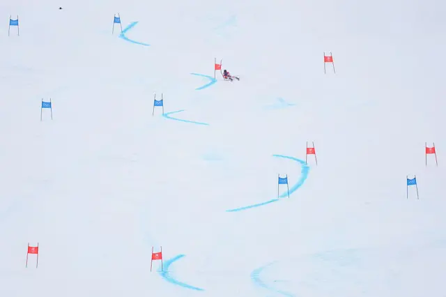 Loic Meillard of Team Switzerland skis