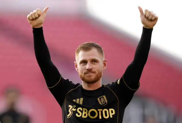 Fulham's Harrison Reed celebrates