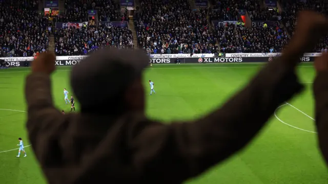 Coventry fan celebrates
