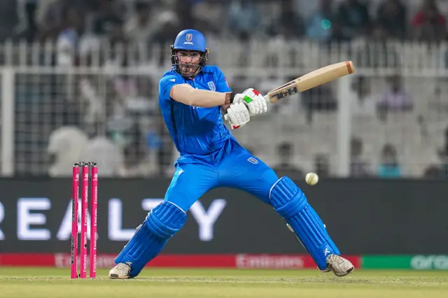Grant Stewart of Italy plays a shot