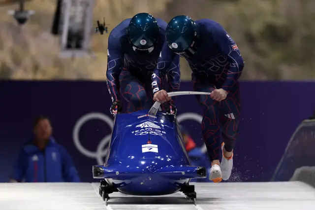 Brad Hall and Taylor Lawrence of Team Great Britain