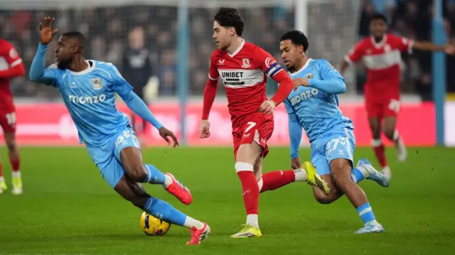 Coventry v Middlesbrough match action