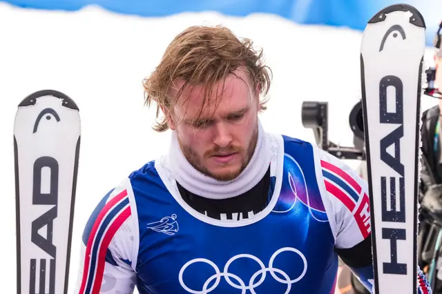 Norway's Atle Lie McGrath leaves the finish area