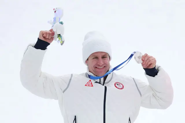 Silver medalist Ryan Cochran-Siegle of Team United States