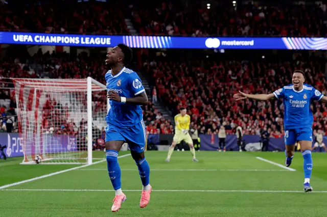 Vinicius Junior of Real Madrid celebrates