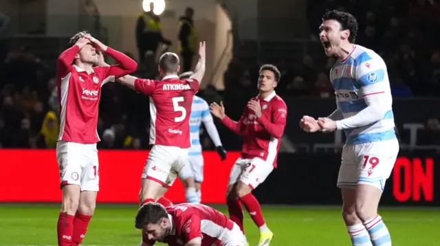 Joe Williams own goal in Bristol City v Wrexham