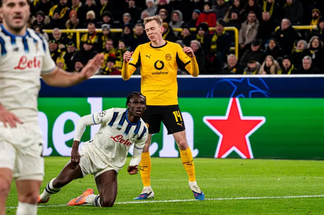 Maximilian Beier of Borussia Dortmund disappointed