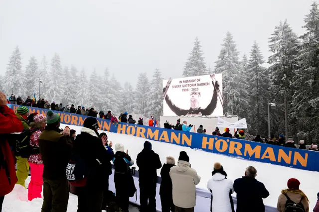 Remembrance display for Sivert Guttorm Bakken