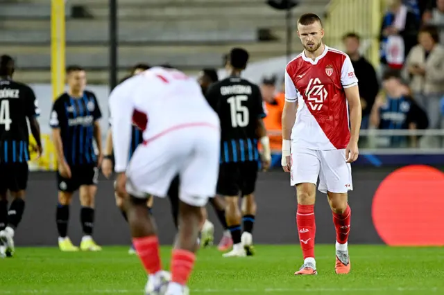 Eric Dier of AS Monaco disappointed