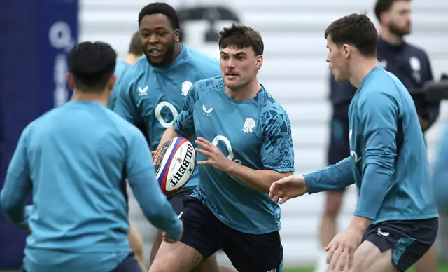 George Furbank in training