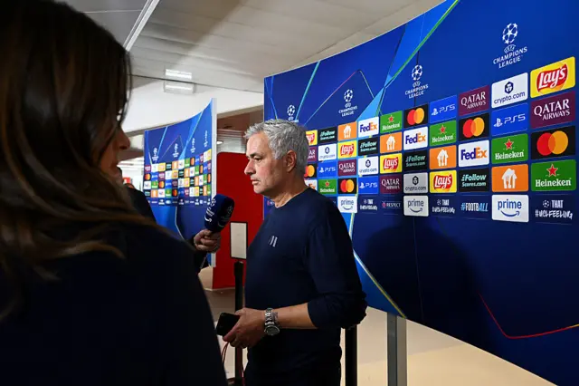 Benfica manager Jose Mourinho