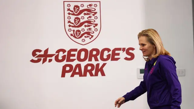 Sarina Wiegman at St George's Park