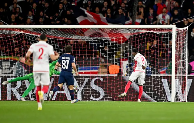 Folarin Balogun of AS Monaco scores