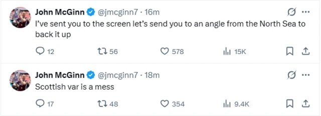 John McGinn tweets: "Scottish VAR is a mess"