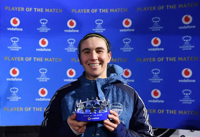 Caldentey poses with the potm award