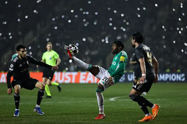 Newcastle United's English midfielder #20 Anthony Elanga in action