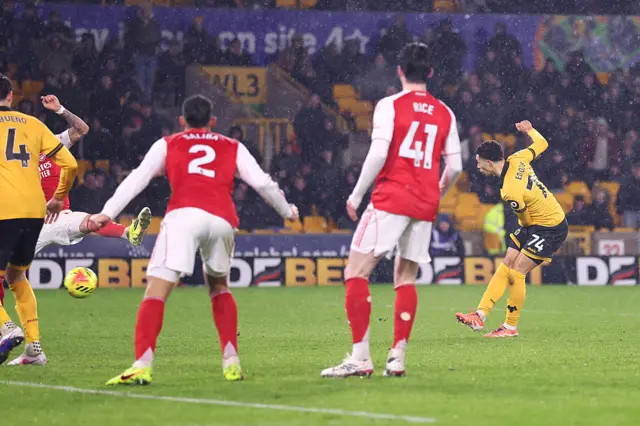 Tom Edozie of Wolverhampton Wanderers scores his team's second goal