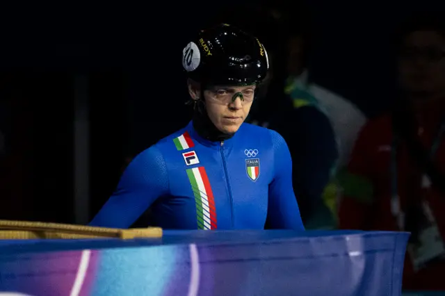 Arianna Fontana of Team Italy looks on