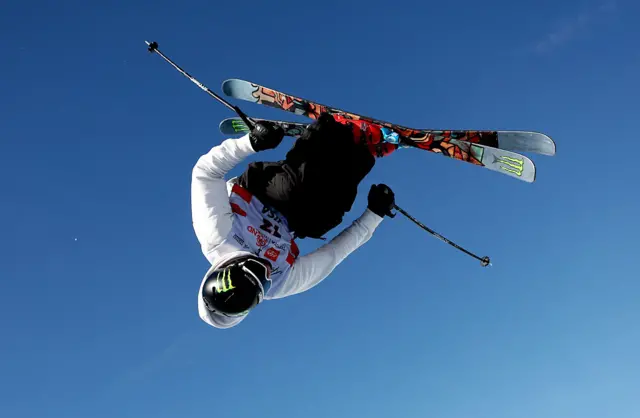 Gus Kenworthy in action