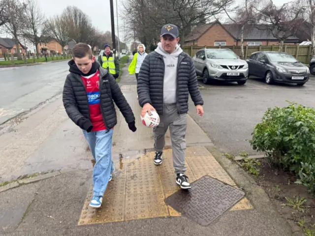 Grayson and dad Louis