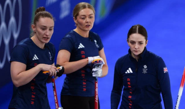 Great Britain's Jennifer Dodds (left), Sophie Sinclair and Rebecca Morrison