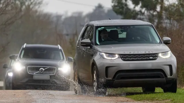 Cars on the Sandringham Estate in Norfolk