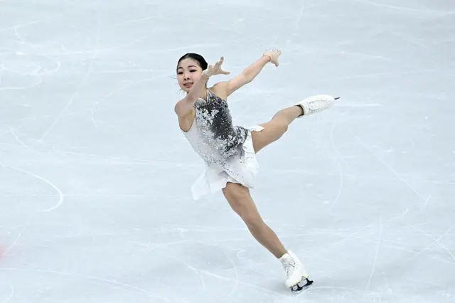 China's Zhang Ruiyang competes in the figure skating women's single free skating final