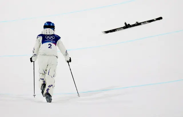 Ailing Eileen Gu of Team People's Republic of China reacts